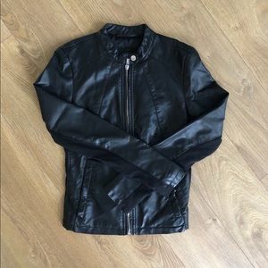 Faux leather jacket